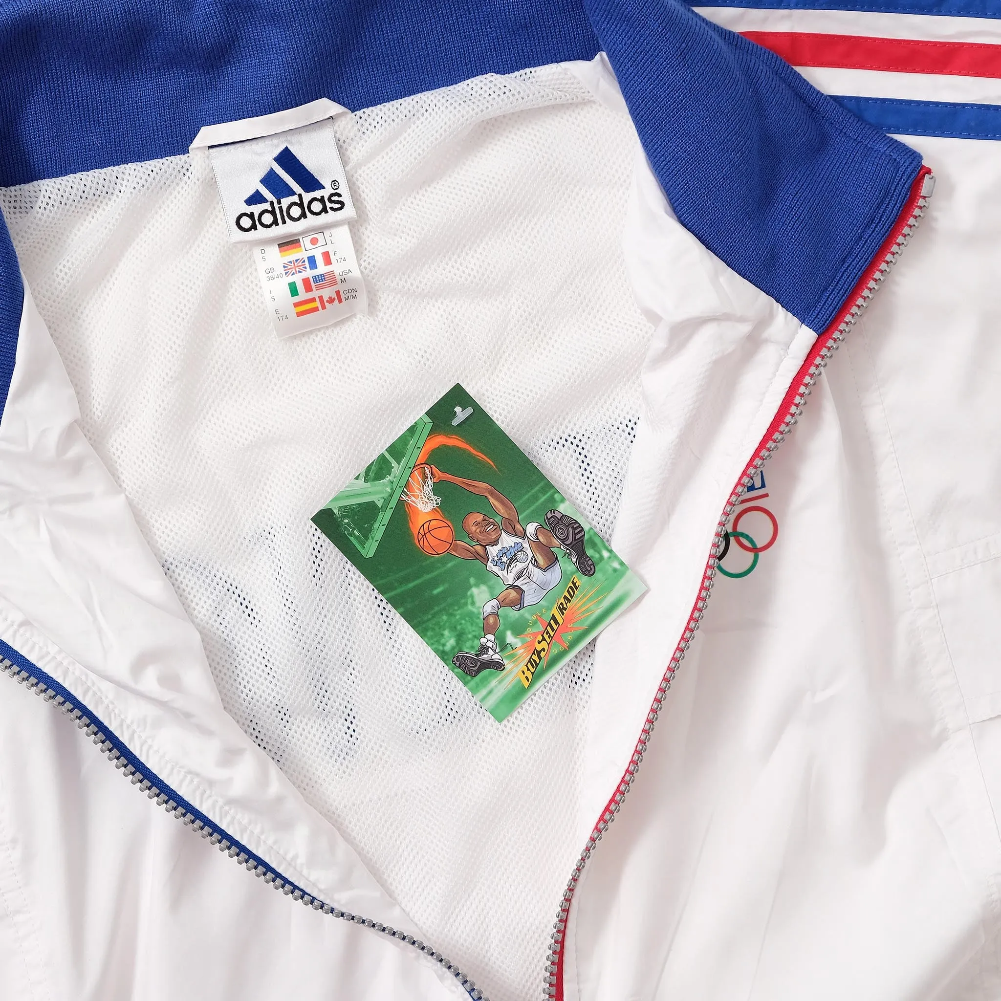 2001 adidas France Track Jacket Large
