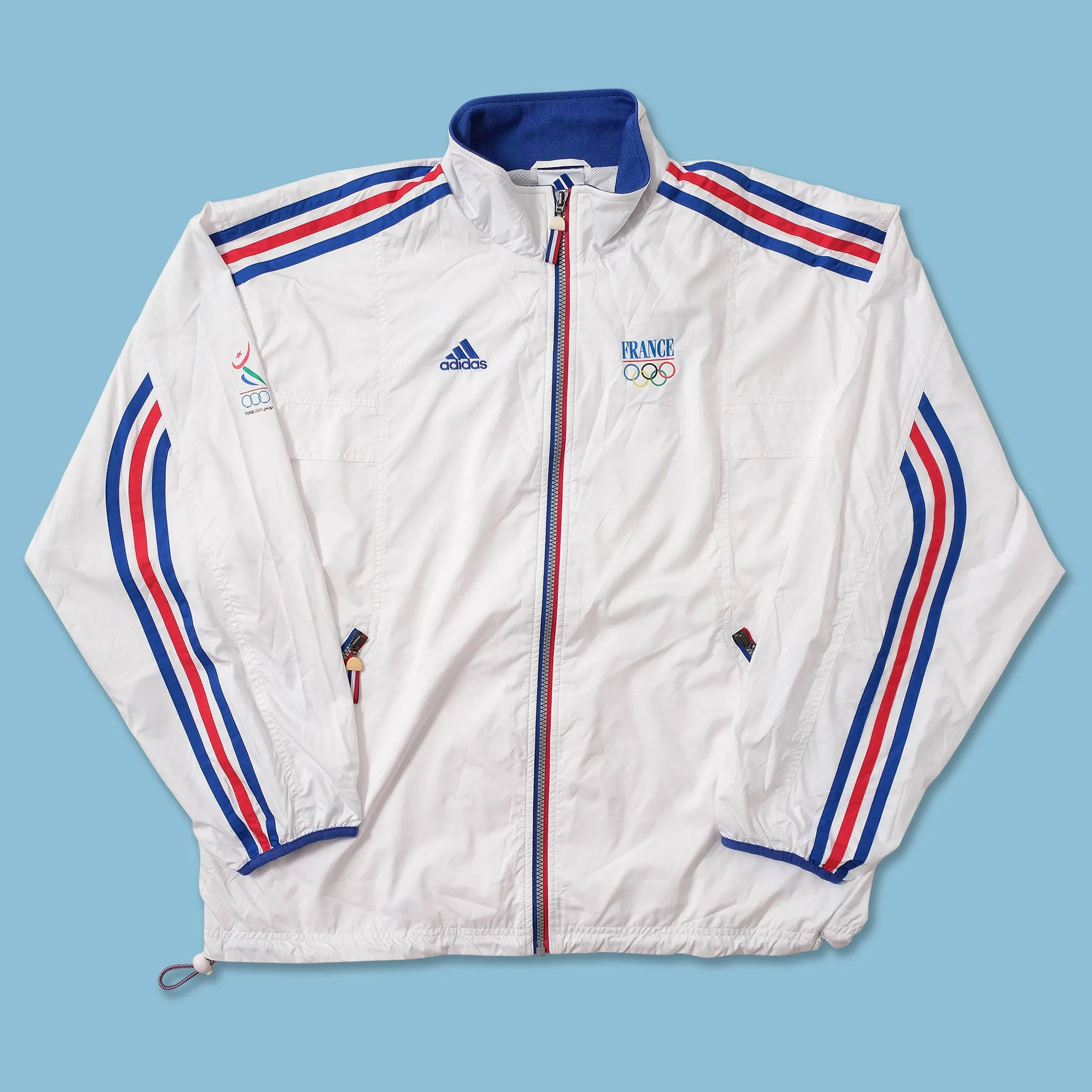 2001 adidas France Track Jacket Large