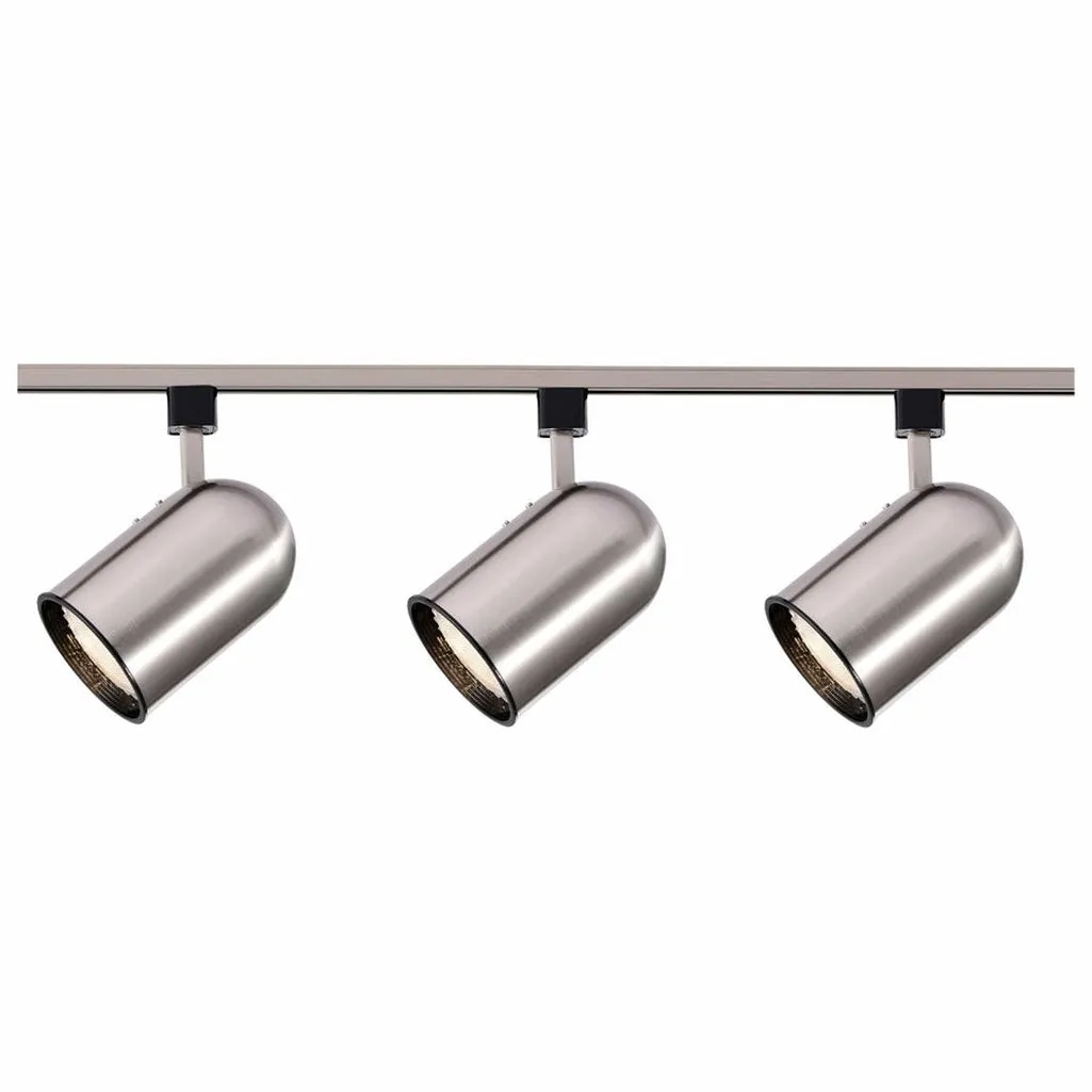 3 LIGHT BRUSHED NICKEL R30 BULLET KIT