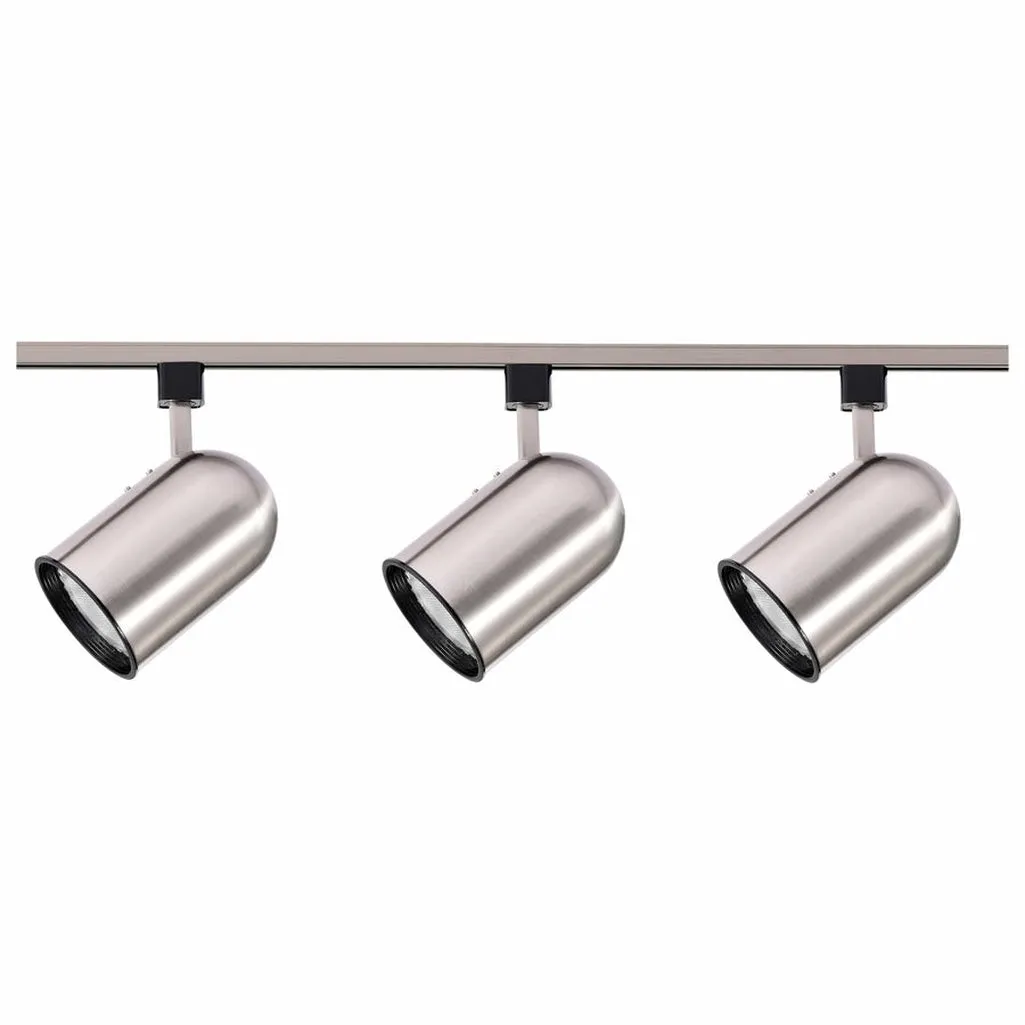3 LIGHT BRUSHED NICKEL R30 BULLET KIT