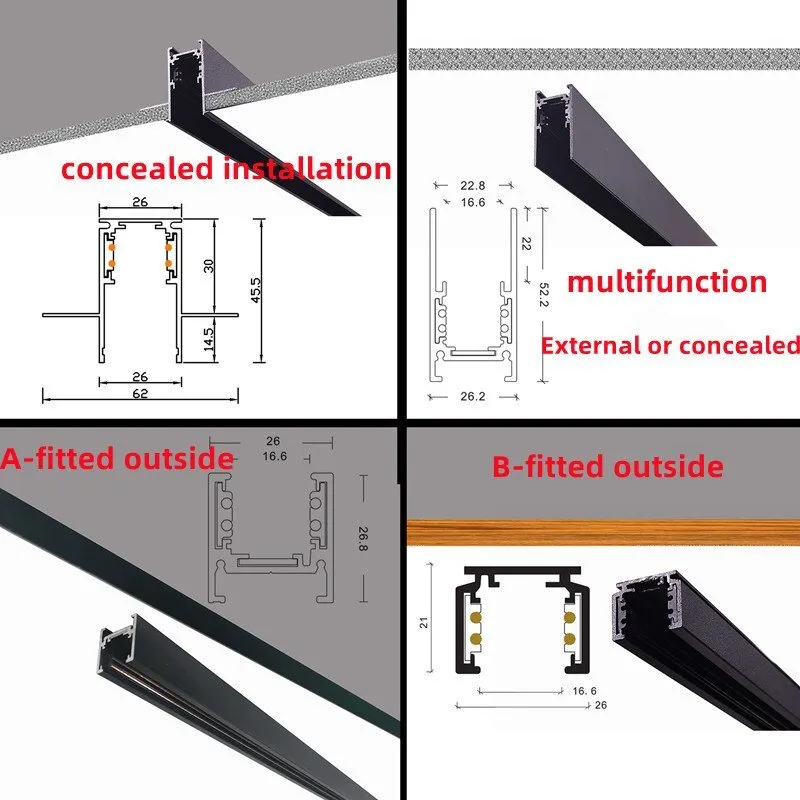48V Magnetic LED Track Light