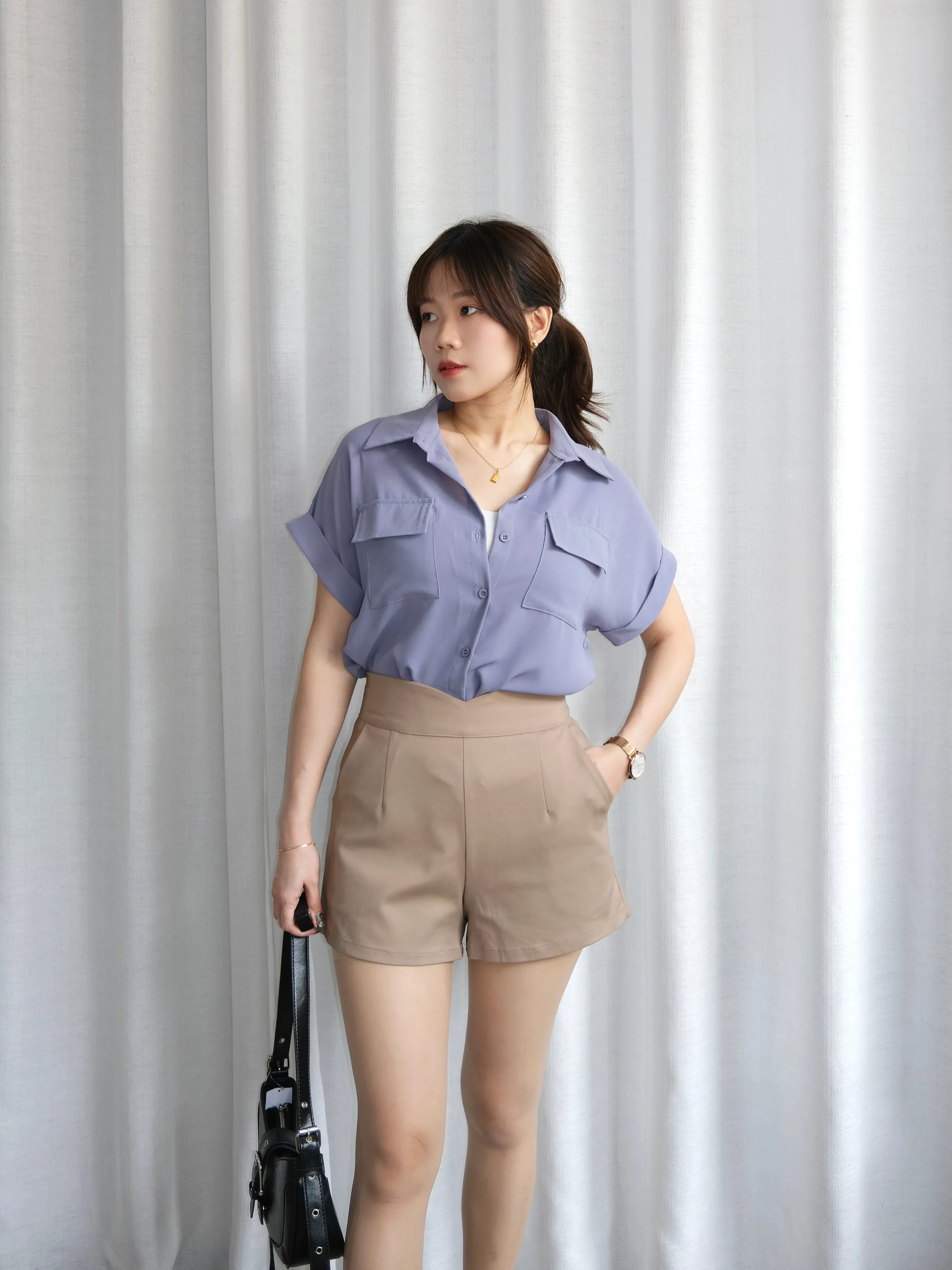 ACEWIN V-Shape High Waist Shorts (Size S-XL) 501759