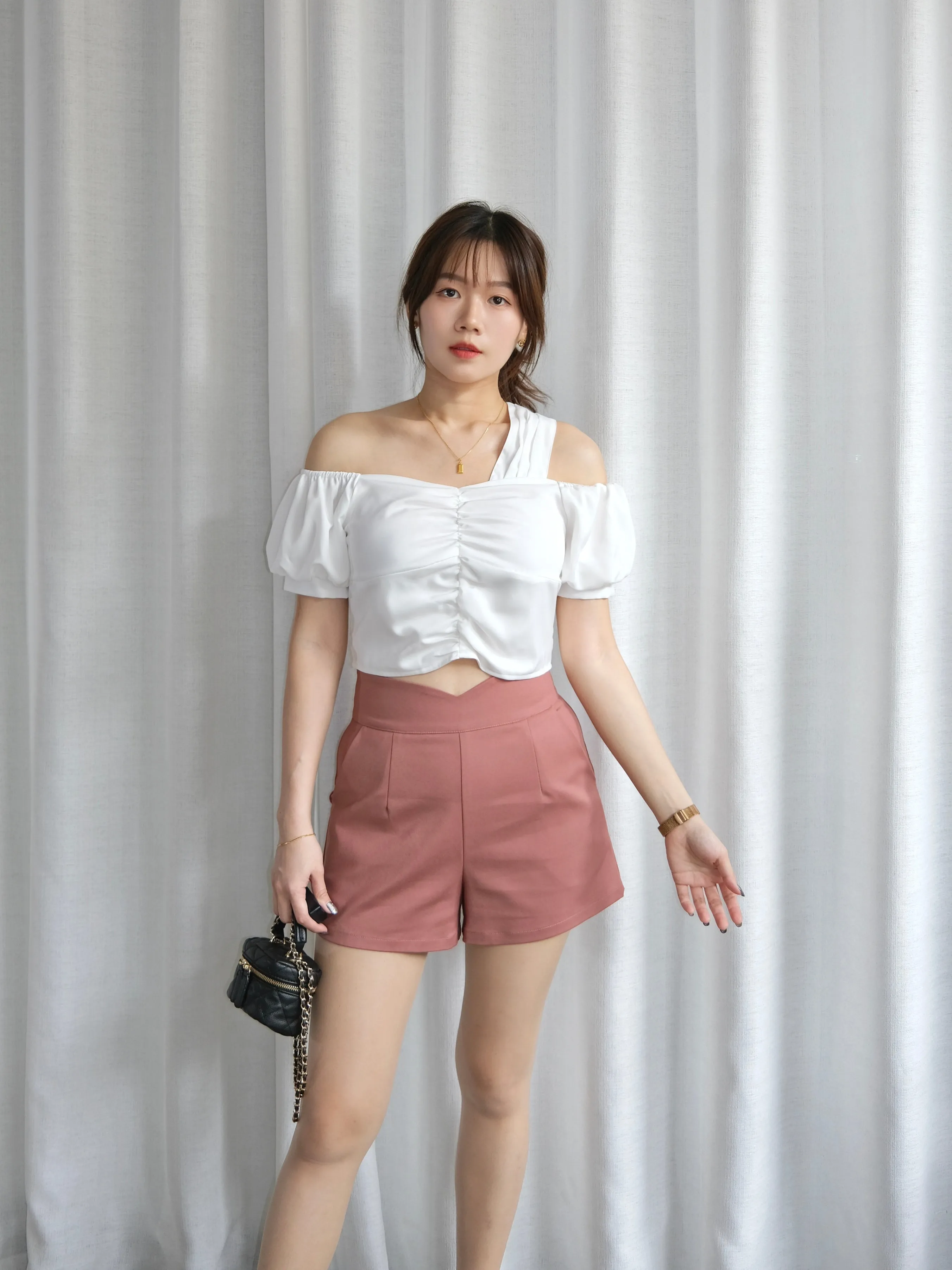 ACEWIN V-Shape High Waist Shorts (Size S-XL) 501759