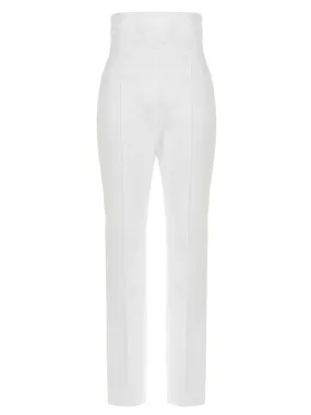 Alexandre Vauthier Pressed Crease High Waist Pants