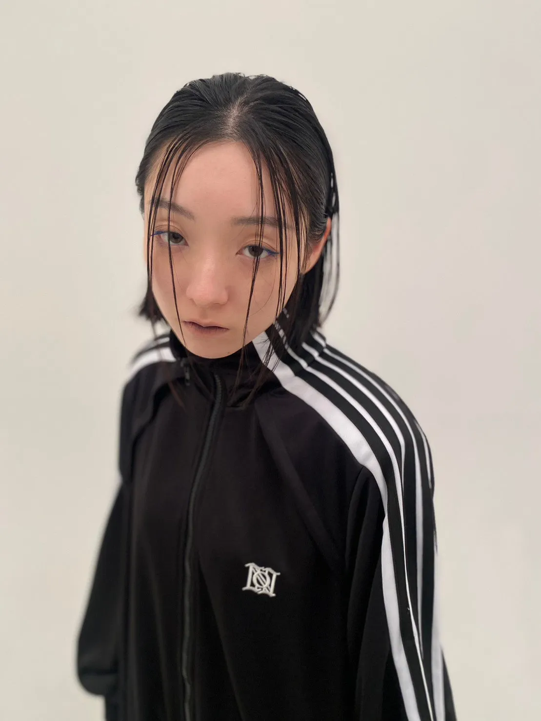 Angled Shape Track Jacket(Black)
