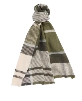 Barbour Womens Scarf Blair Tartan Ancient Loden