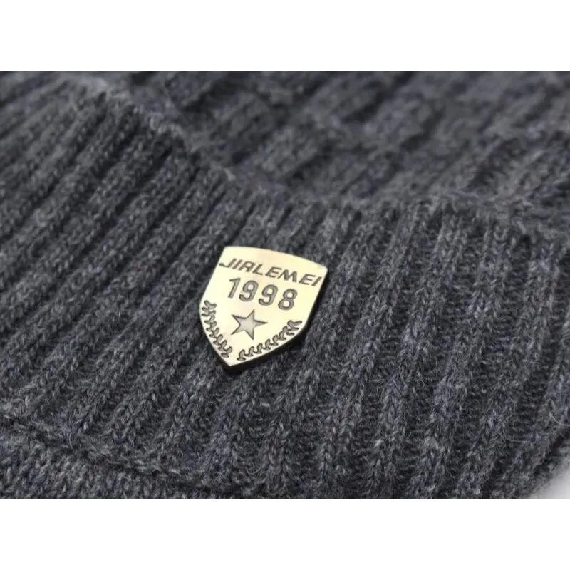 Beanie With Brim And Optional Matching Scarf