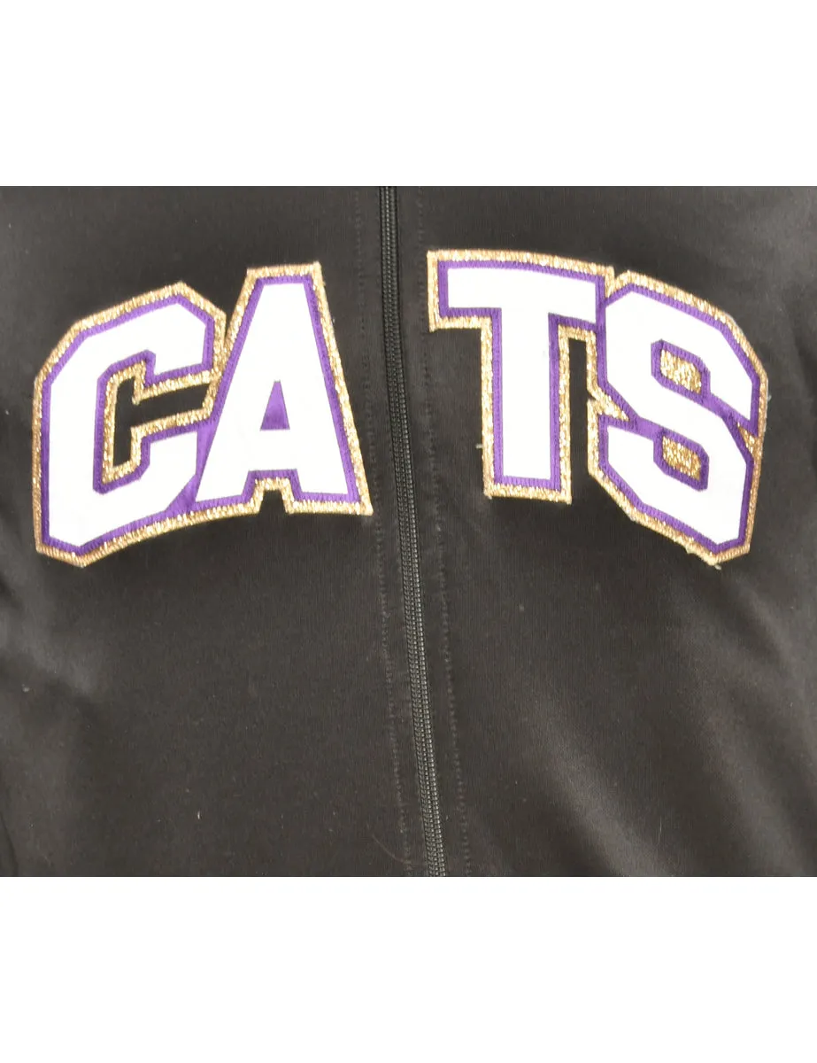 Black CATS Track Top - S