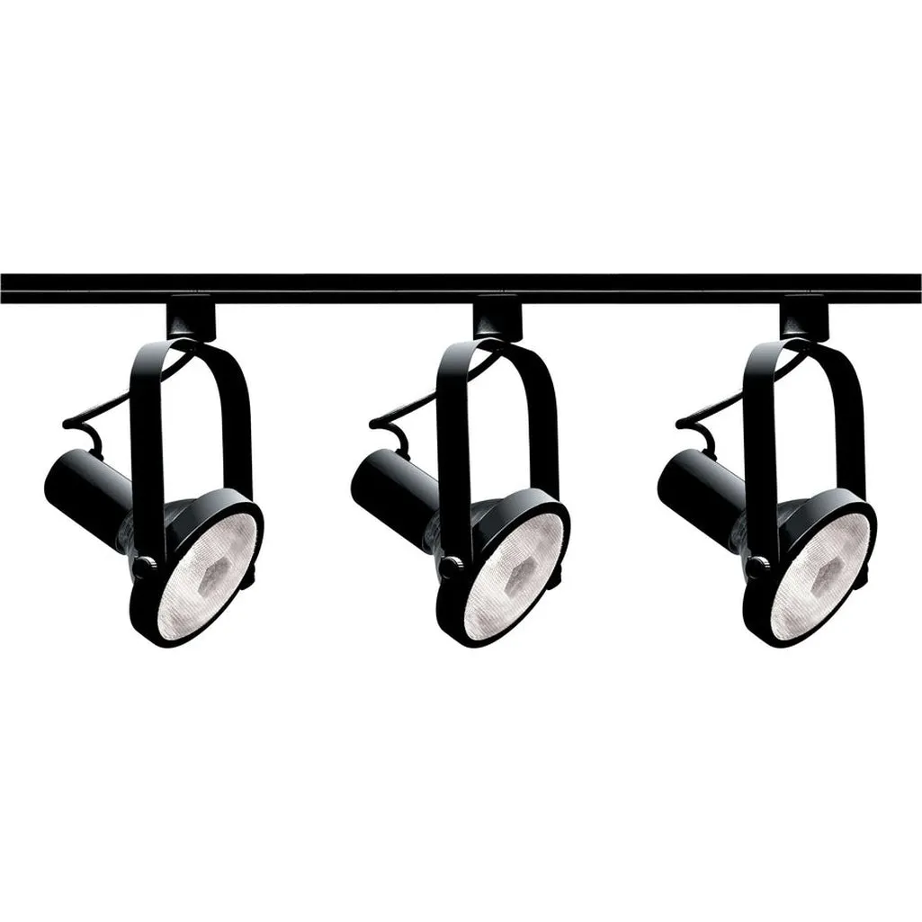 BLACK PAR30 GIMBAL RING TRACK