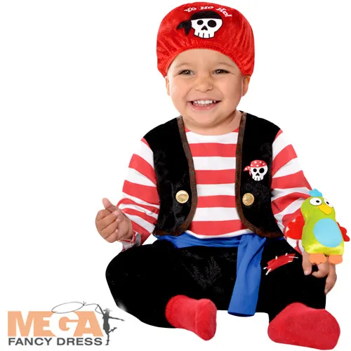 Boys Baby Buccaneer Pirates Caribbean Book Costume