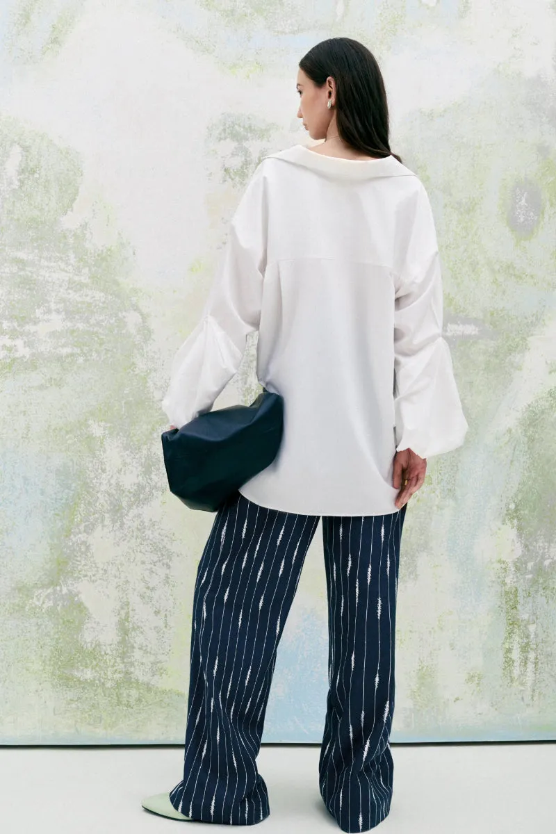 CHAMOMILE STRAIGHT HIGH WAIST DENIM FLOOR LENGTH PANTS