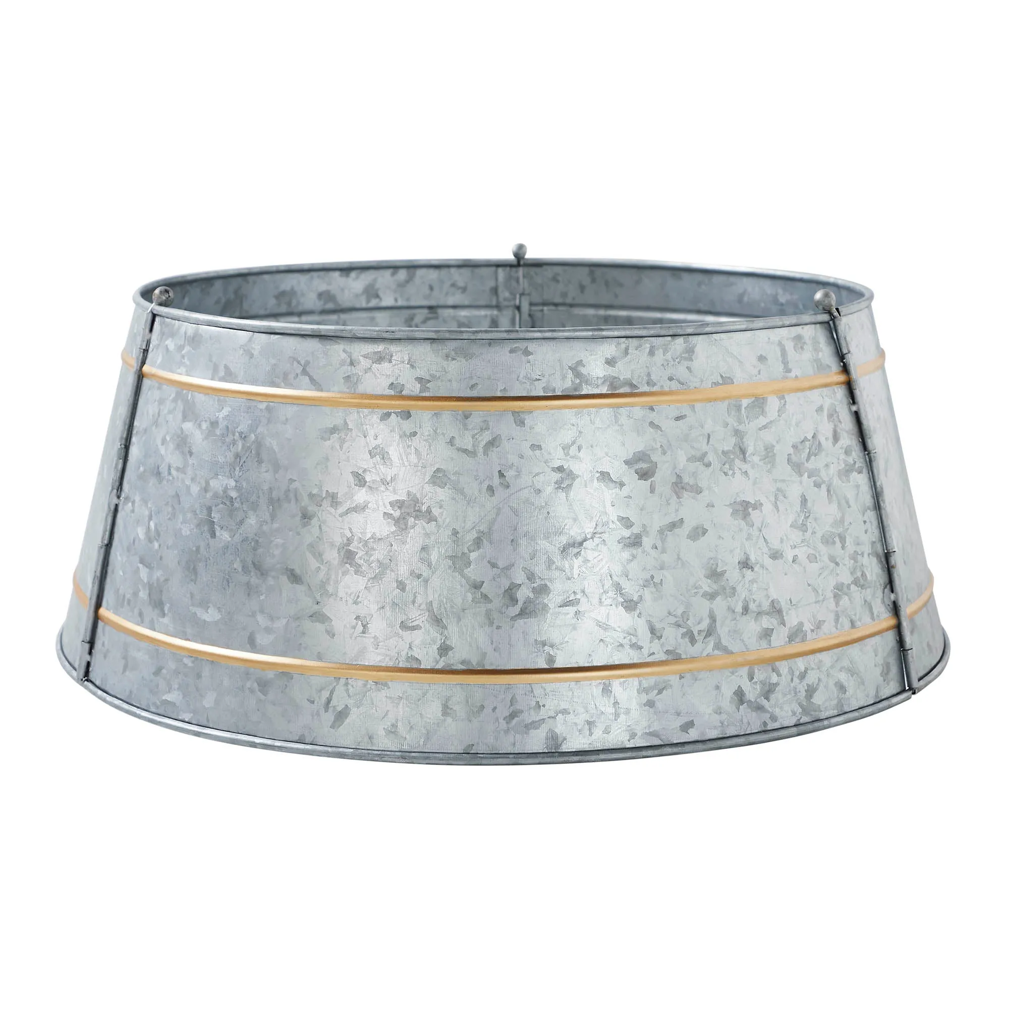 Christmas Tree Collar Metal Galvanized 8x20x20