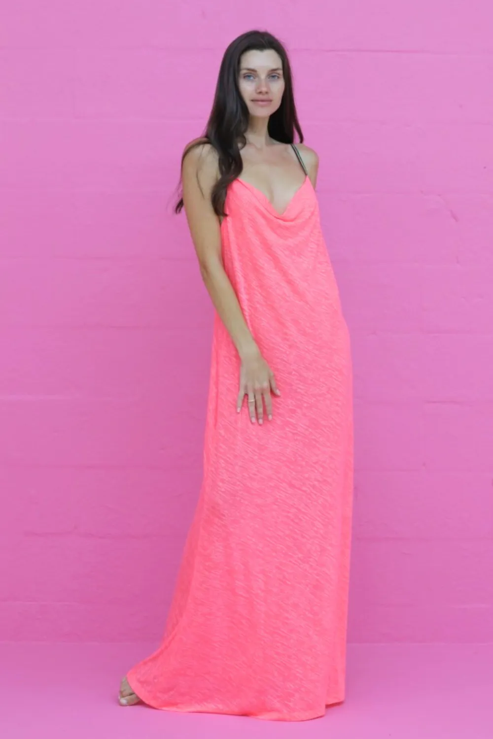 Cowl Neck Slip Dress