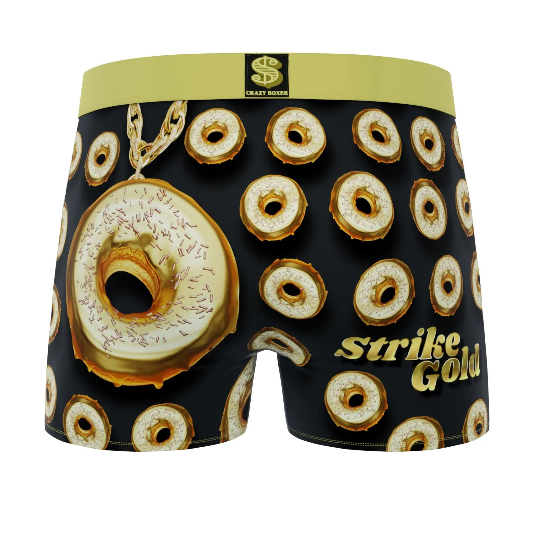 CRAZYBOXER Donuts Soldier Men's Boxer Briefs (3 pack)