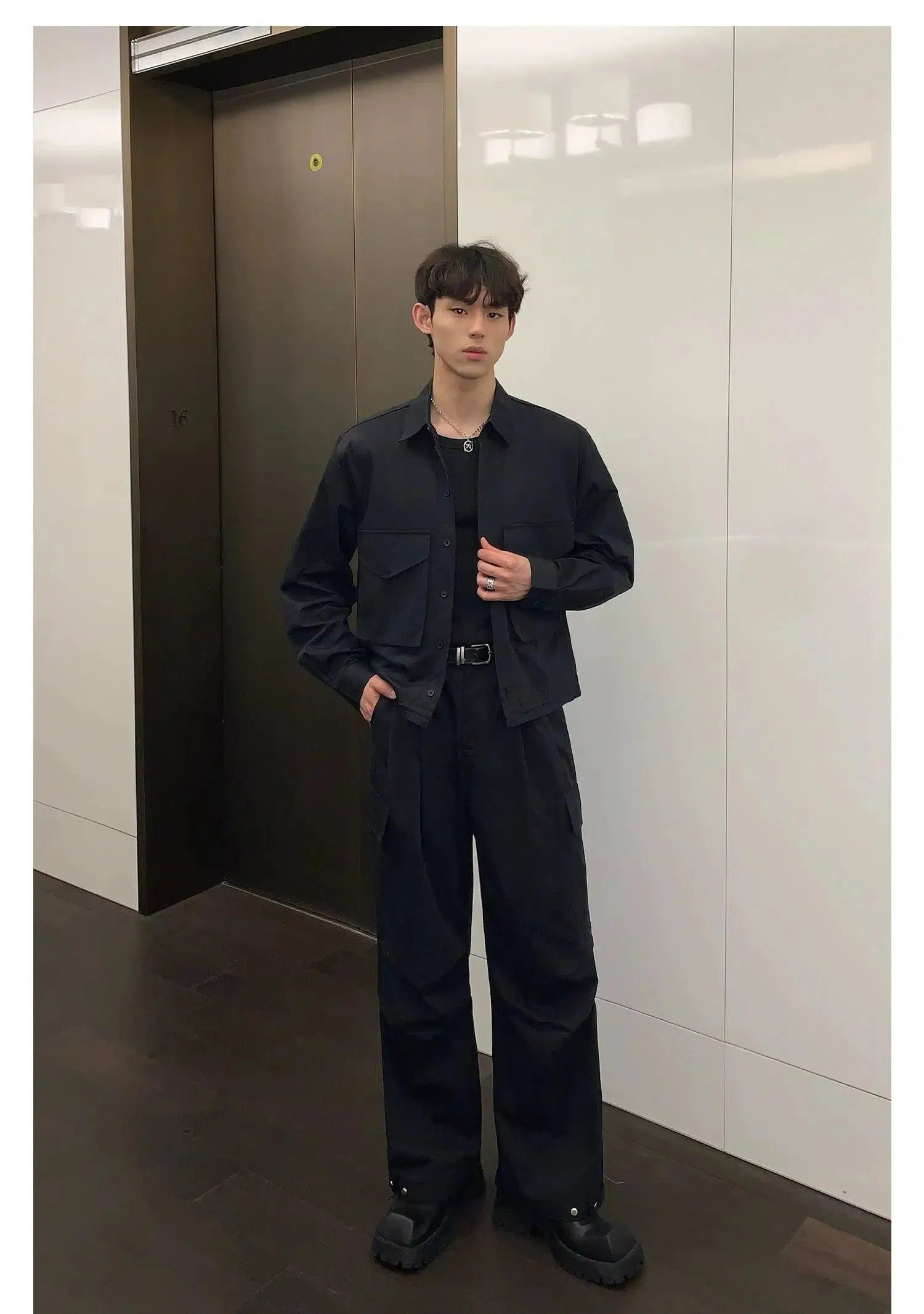 Cui Wide Pockets Versatile Jacket & Pants Set