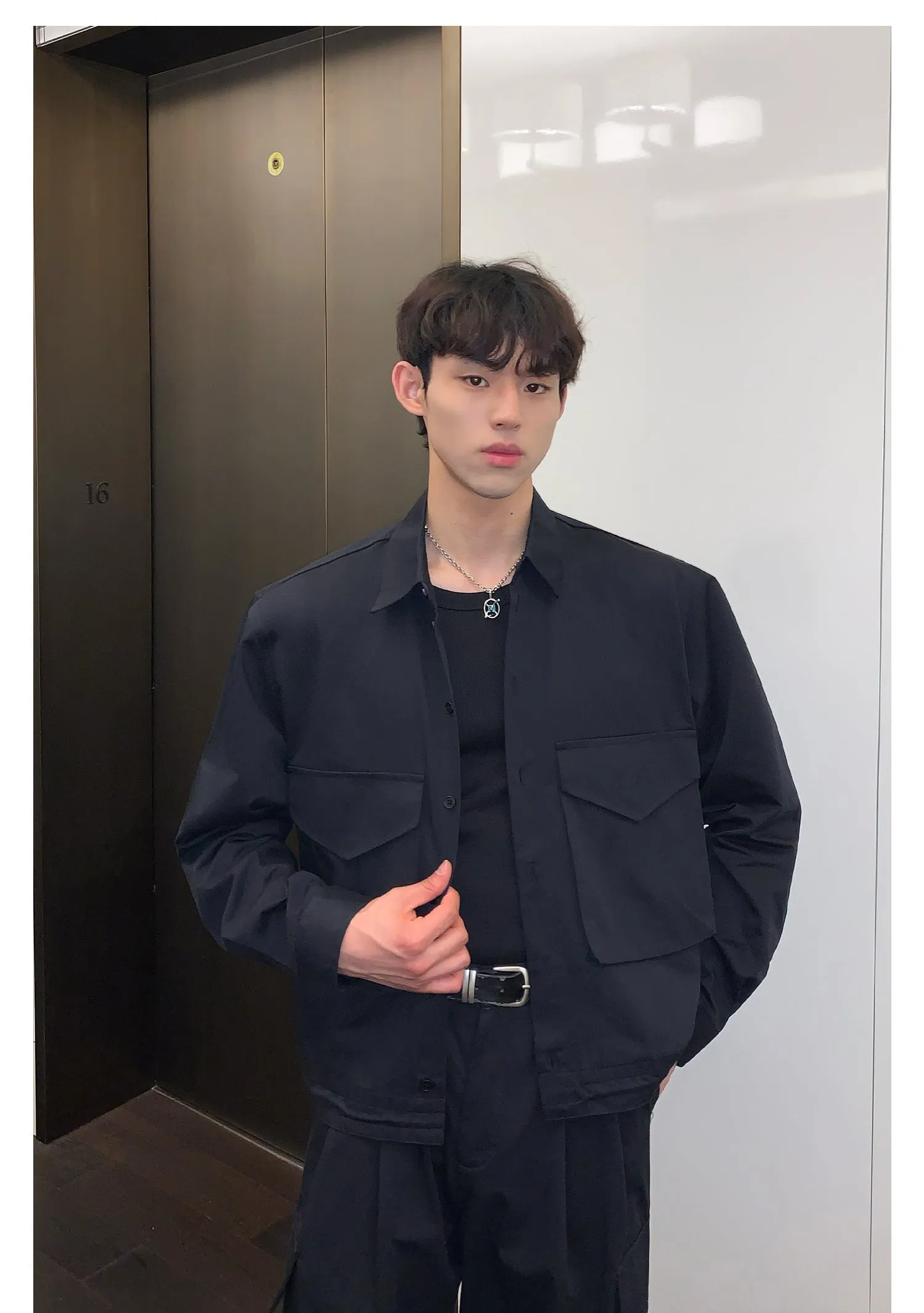 Cui Wide Pockets Versatile Jacket & Pants Set