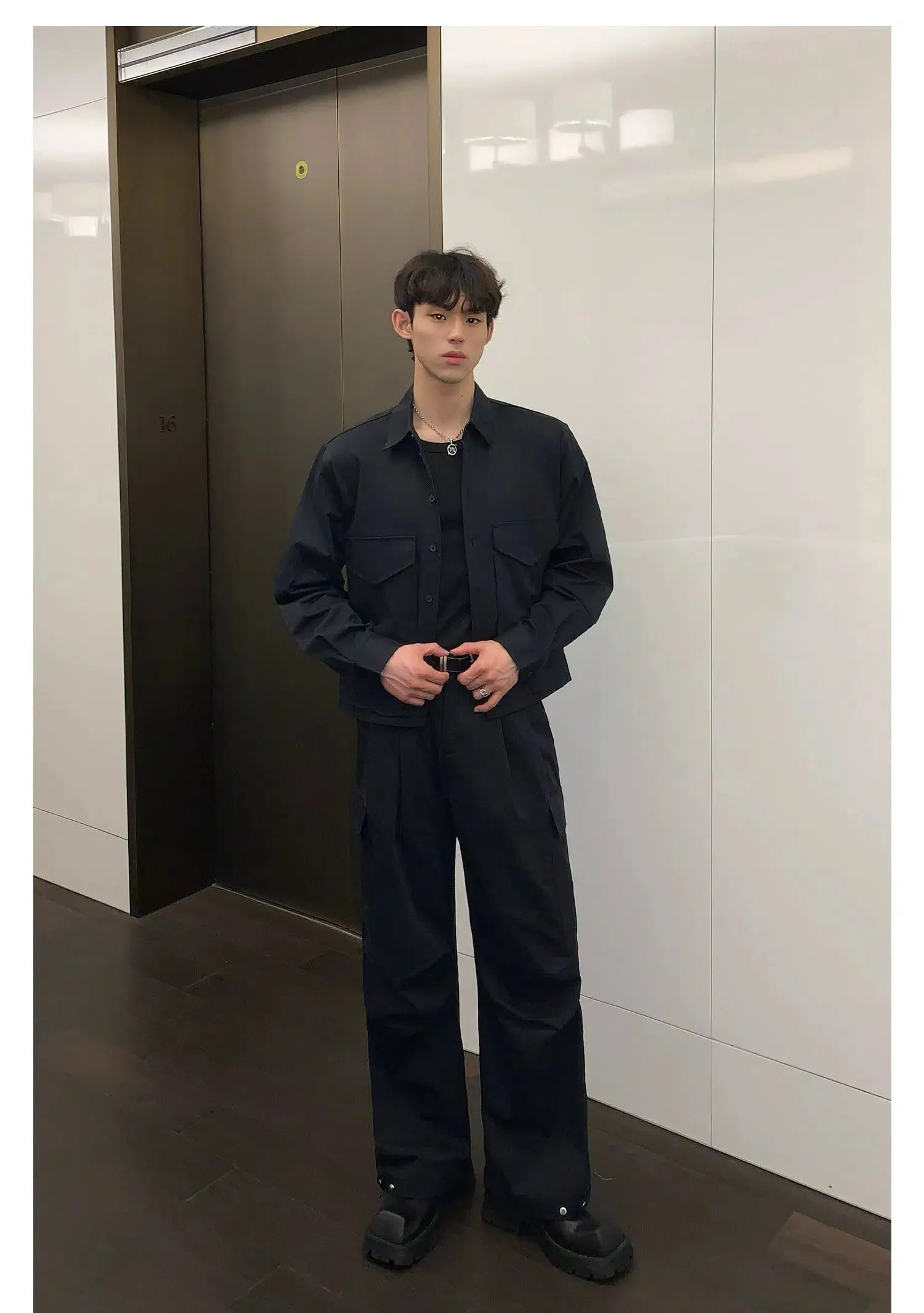 Cui Wide Pockets Versatile Jacket & Pants Set
