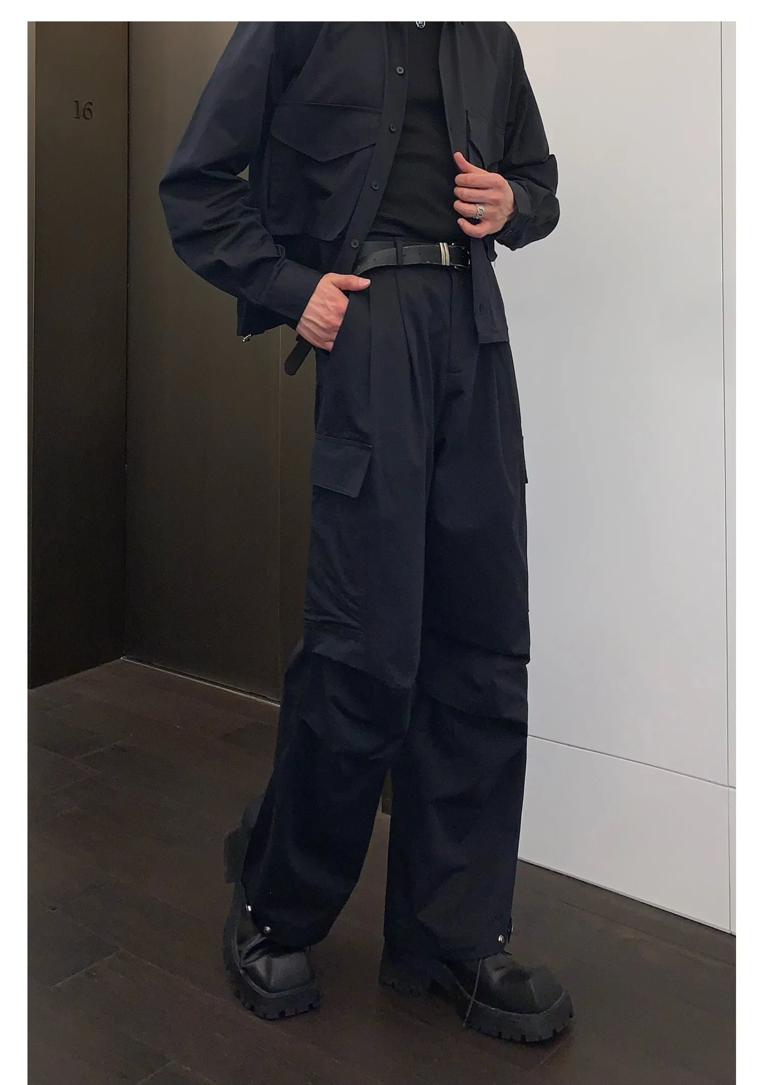 Cui Wide Pockets Versatile Jacket & Pants Set