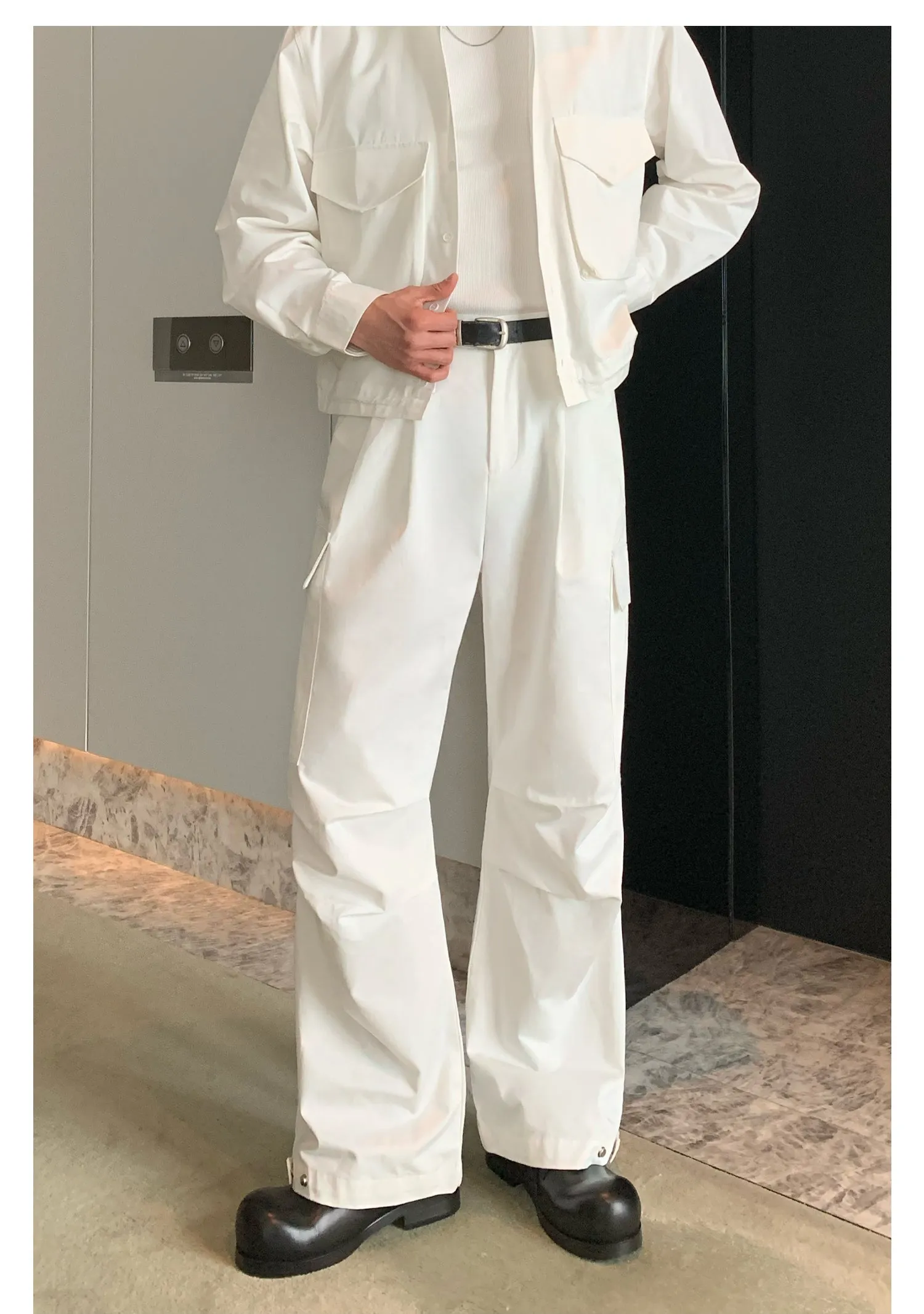 Cui Wide Pockets Versatile Jacket & Pants Set