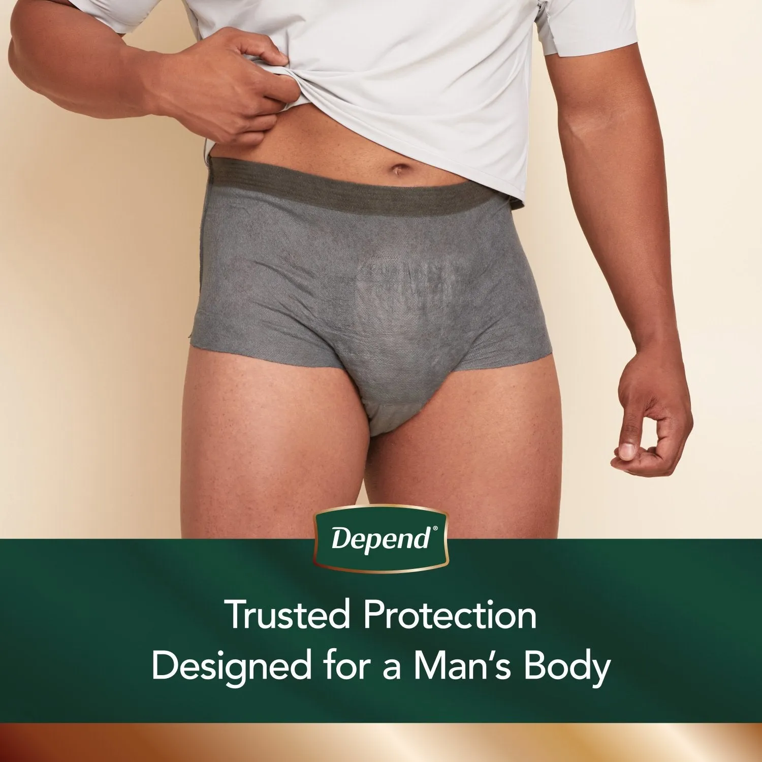 Depend Real Fit Incontinence Underwear for Men, Maximum Absorbency, Grey