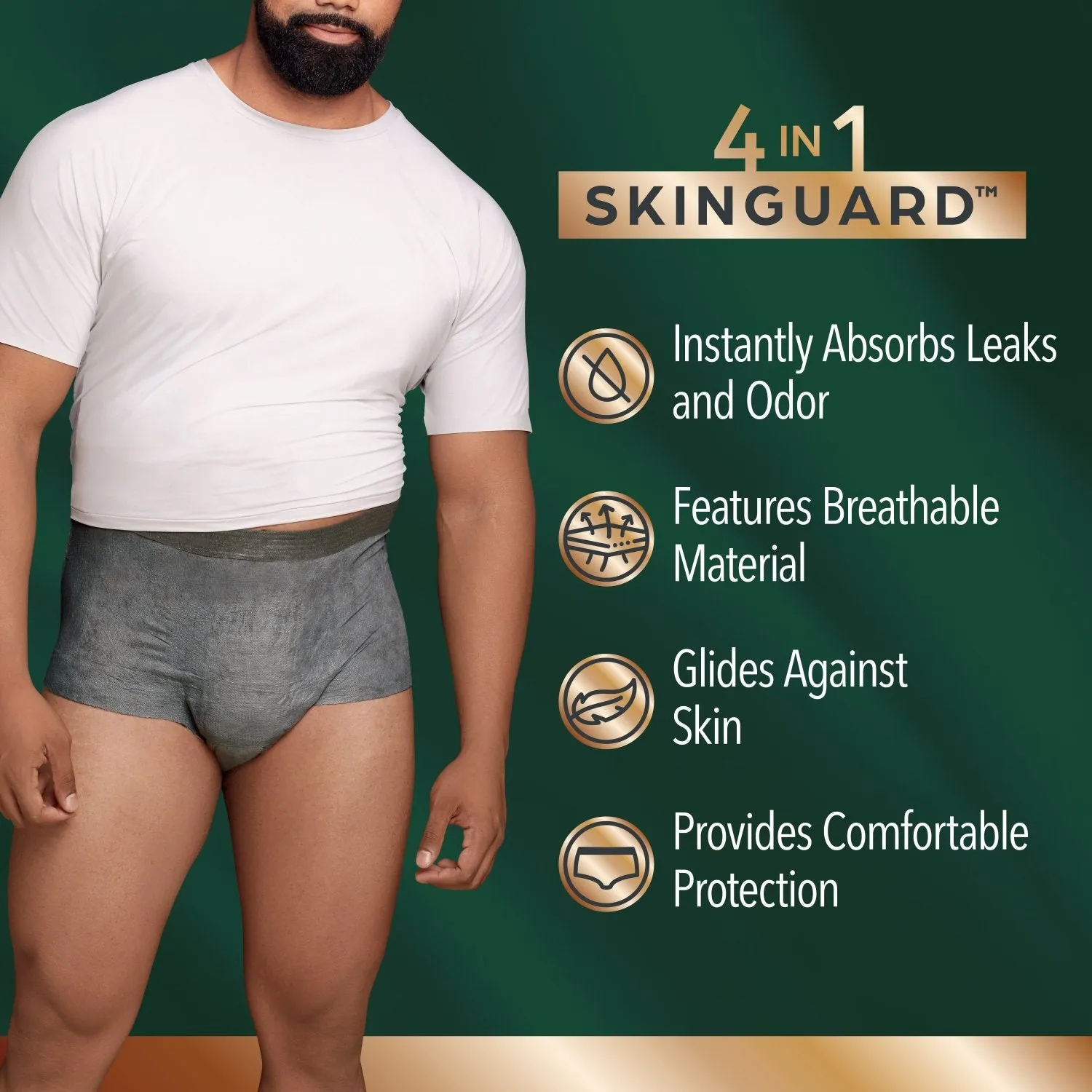 Depend Real Fit Incontinence Underwear for Men, Maximum Absorbency, Grey