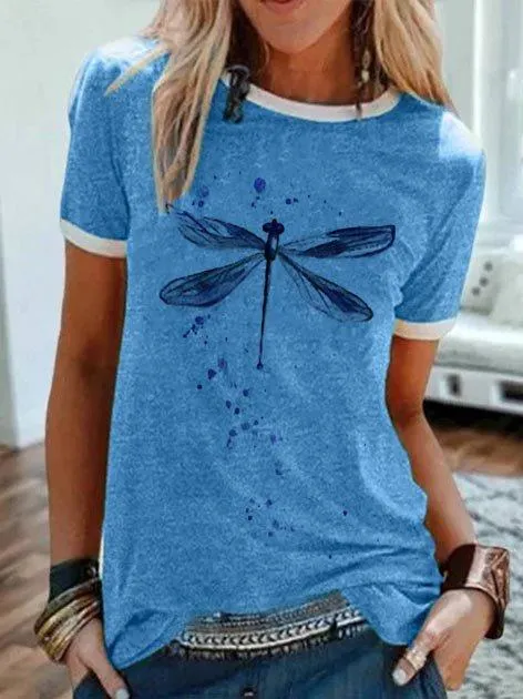Dunnmall Cotton-Blend Casual Graphic Shirts & Tops