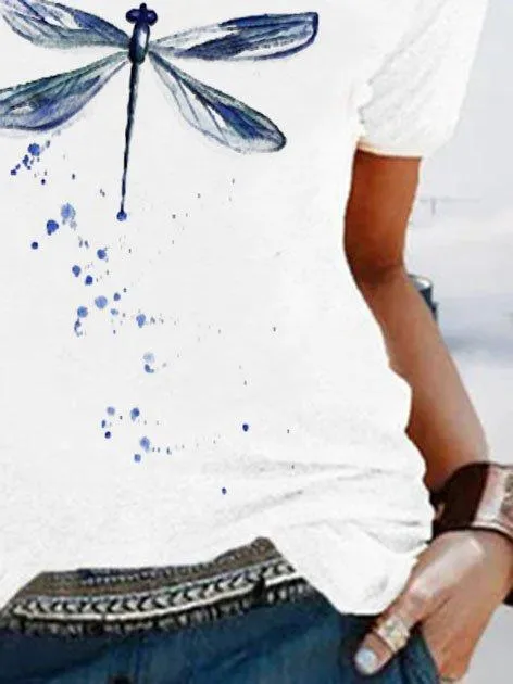 Dunnmall Cotton-Blend Casual Graphic Shirts & Tops