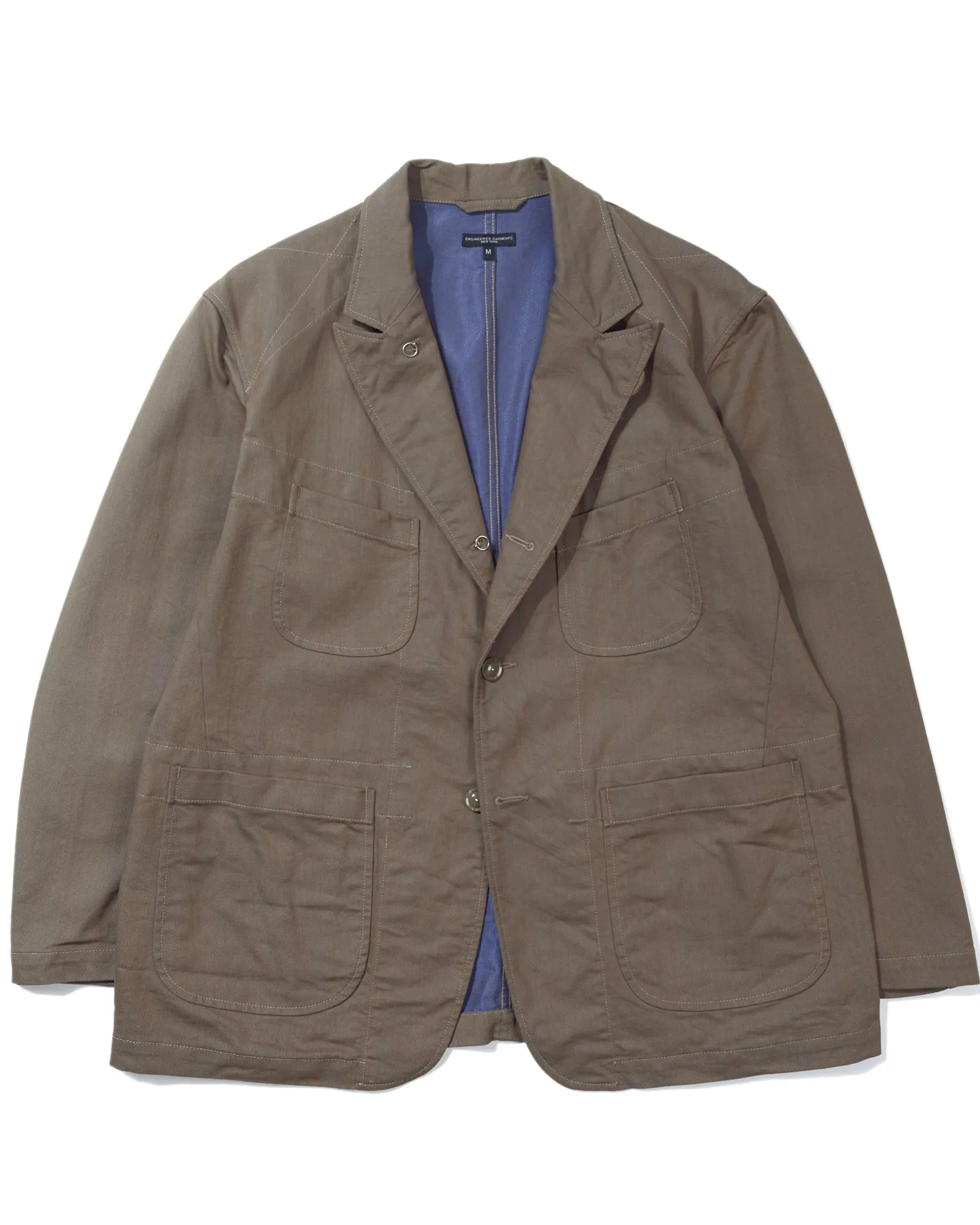 Engineered Garments Bedford Jacket Khaki/Blue PC Iridescent Heavy Twill