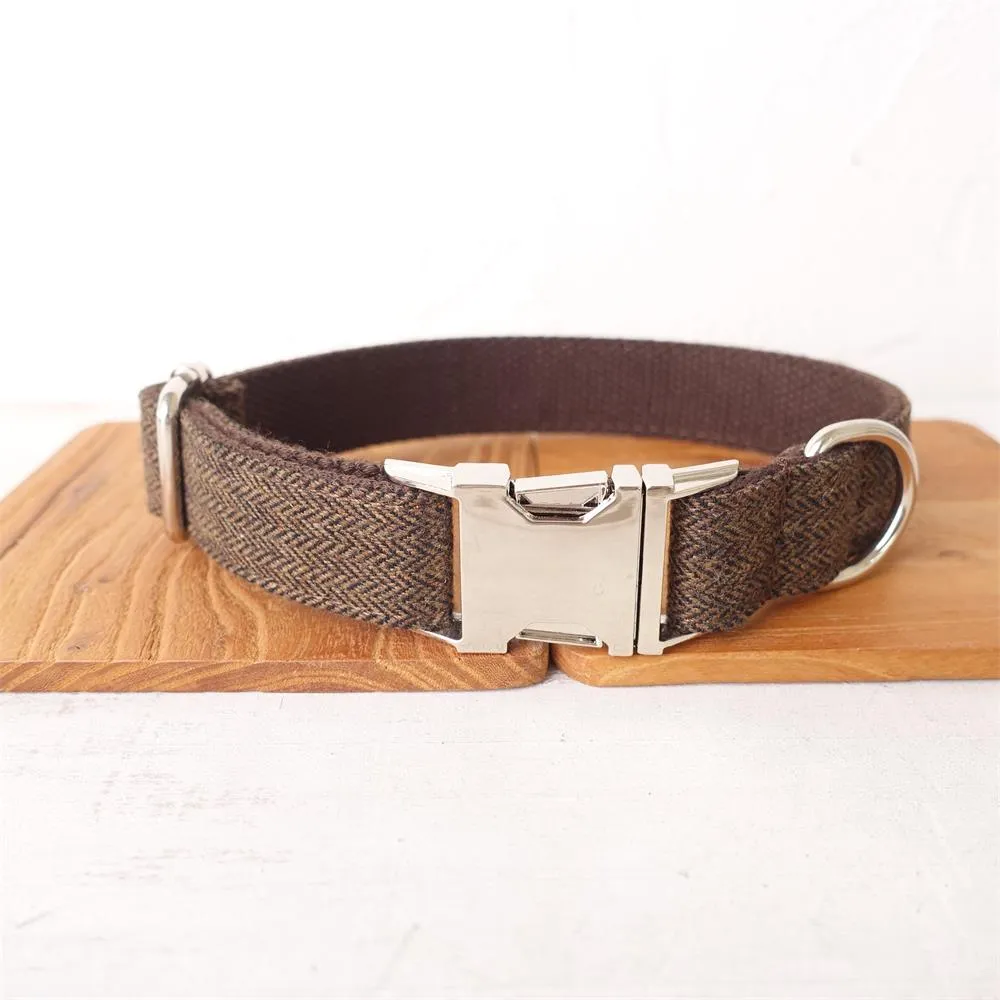 Engraved Buckle Dog Collar & Leash