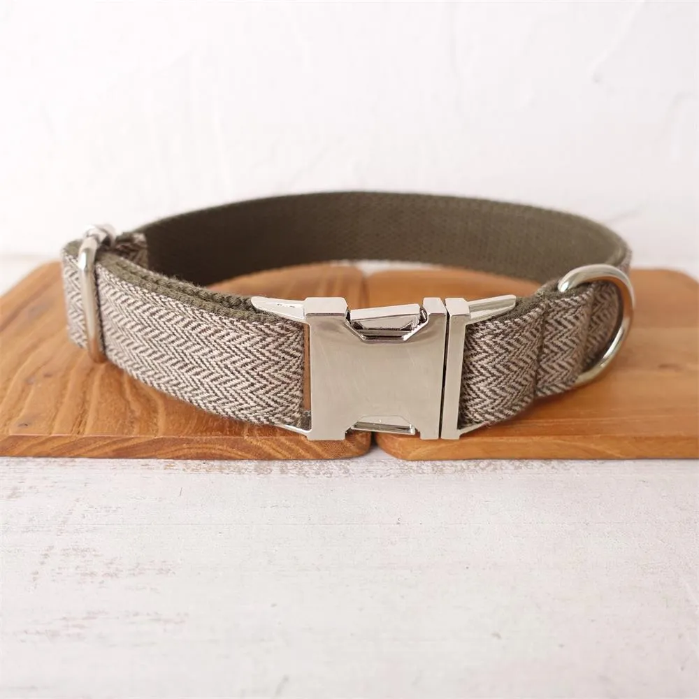 Engraved Buckle Dog Collar & Leash