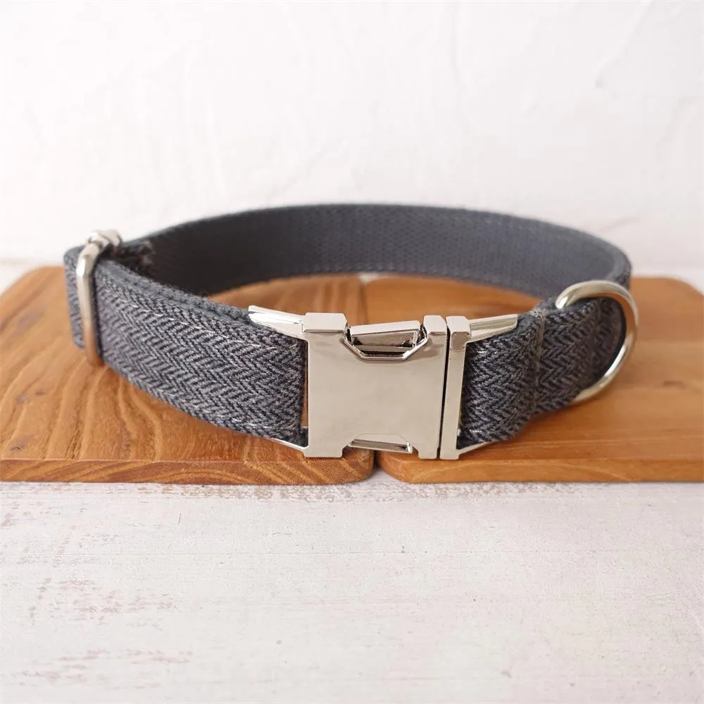 Engraved Buckle Dog Collar & Leash