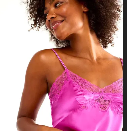 French Rose Silk Charmeuse Mini Slip By Only Hearts Lingerie - S-L