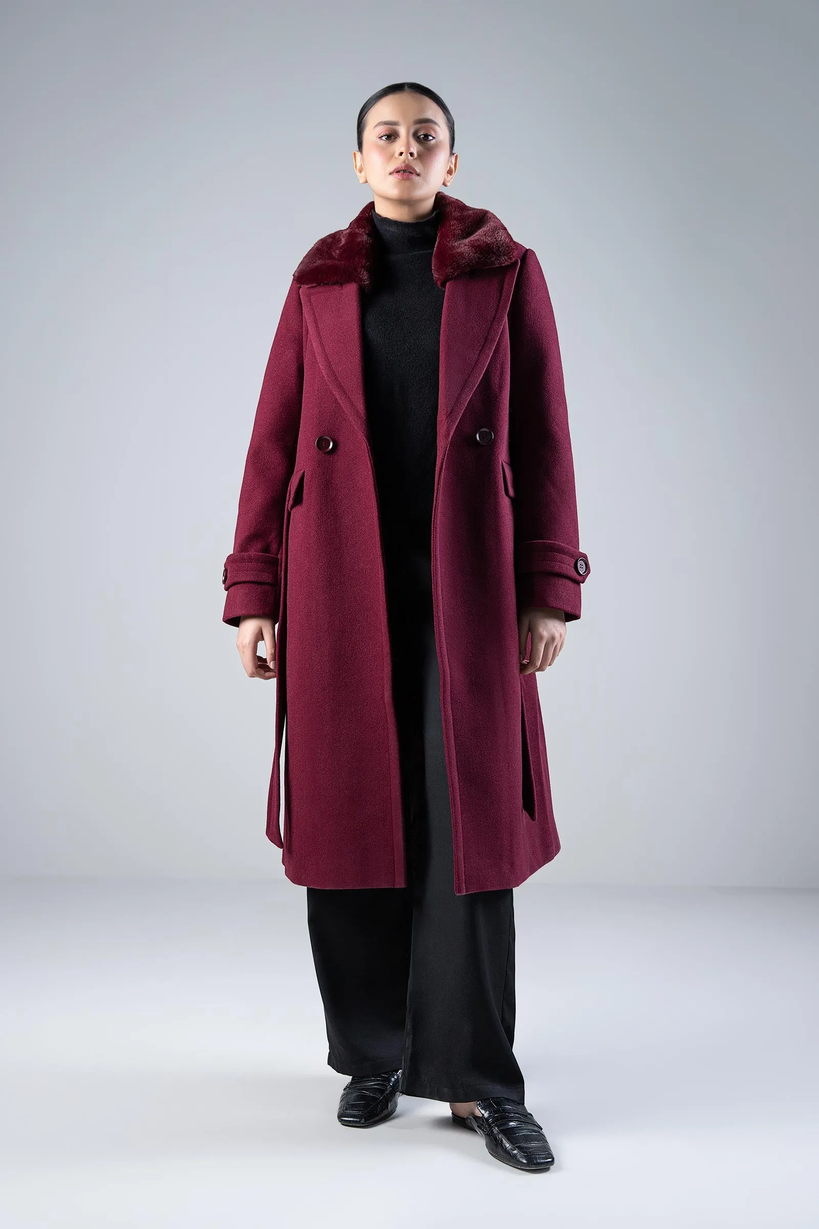 Fur Collar Coat | WEST-W24-38B