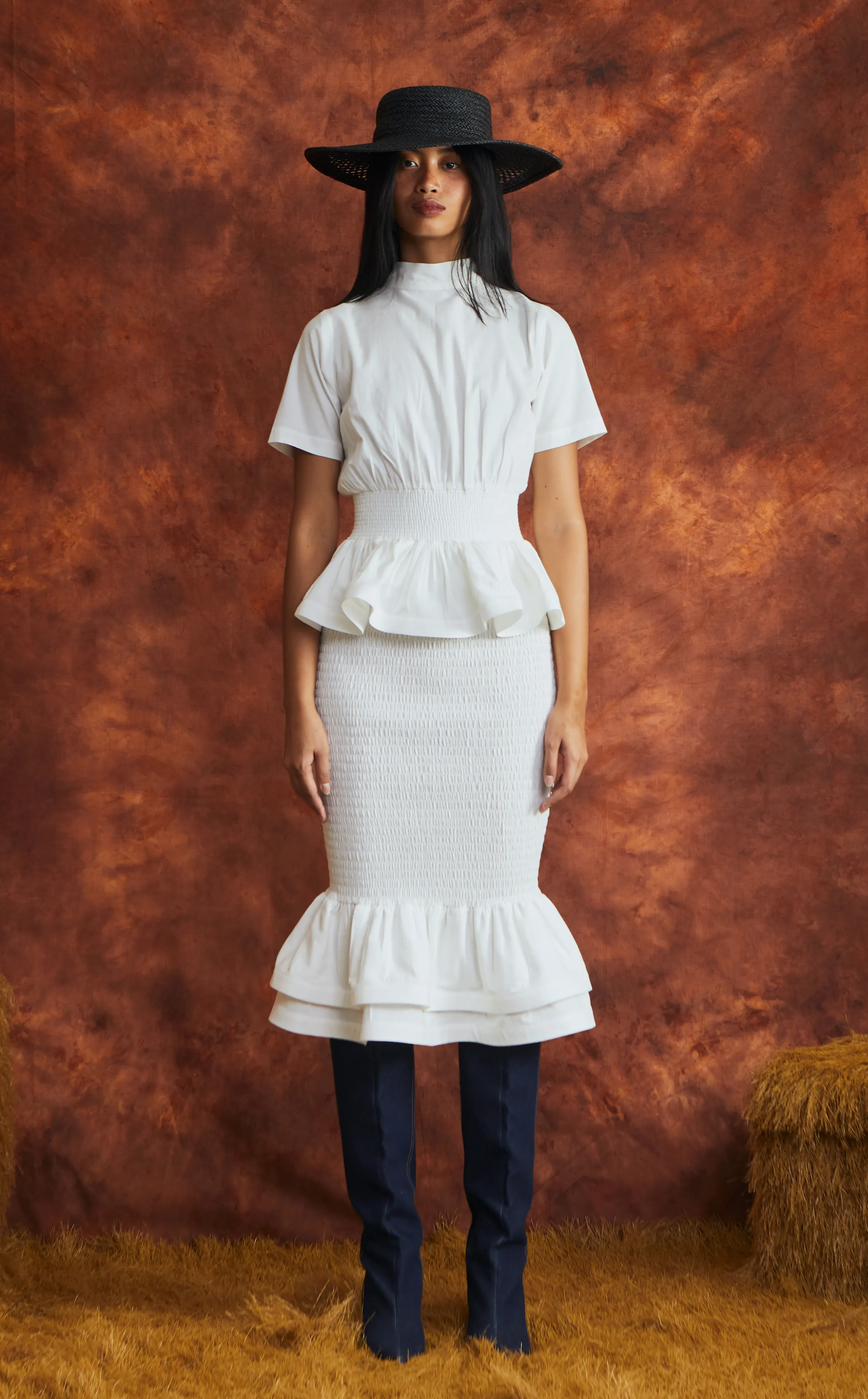 GAMBIA TOP - SOFT WHITE LINEN