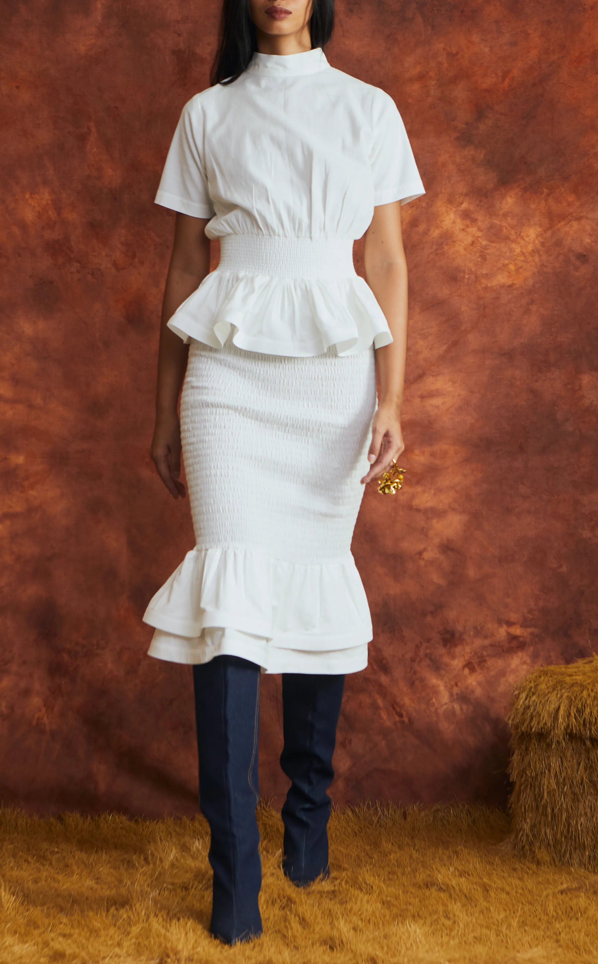GAMBIA TOP - SOFT WHITE LINEN