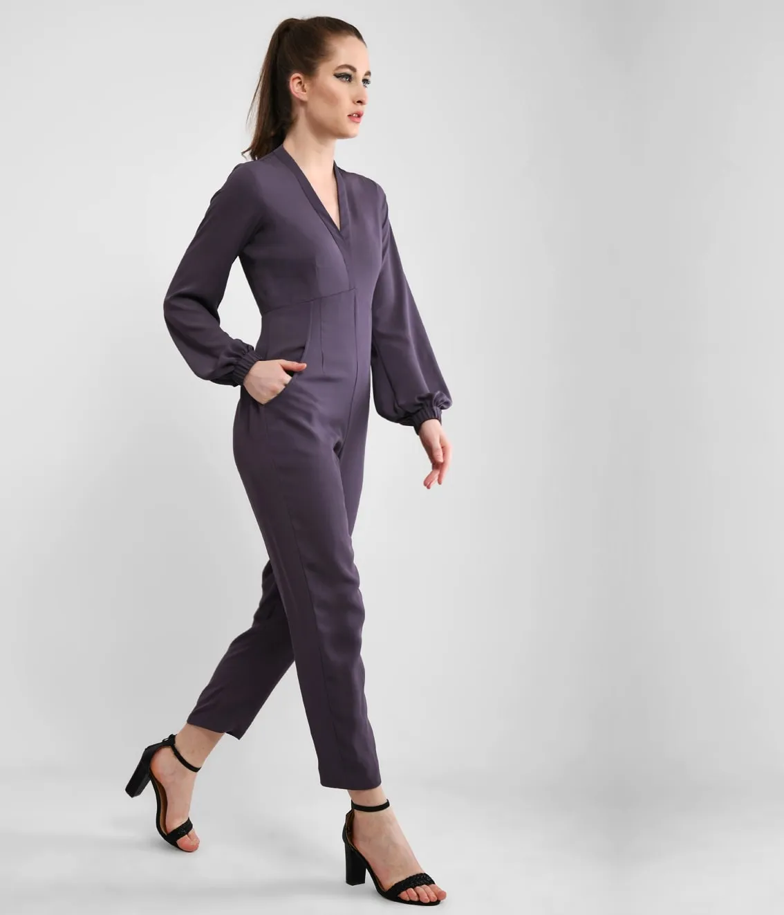 Girl Power Grey Jumpsuit