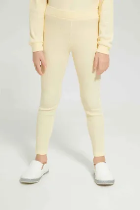 Girls Yellow Waffle Track