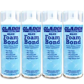 Gladon Foam Bond Spray Adhesive for Wall Foam - 4 Pack