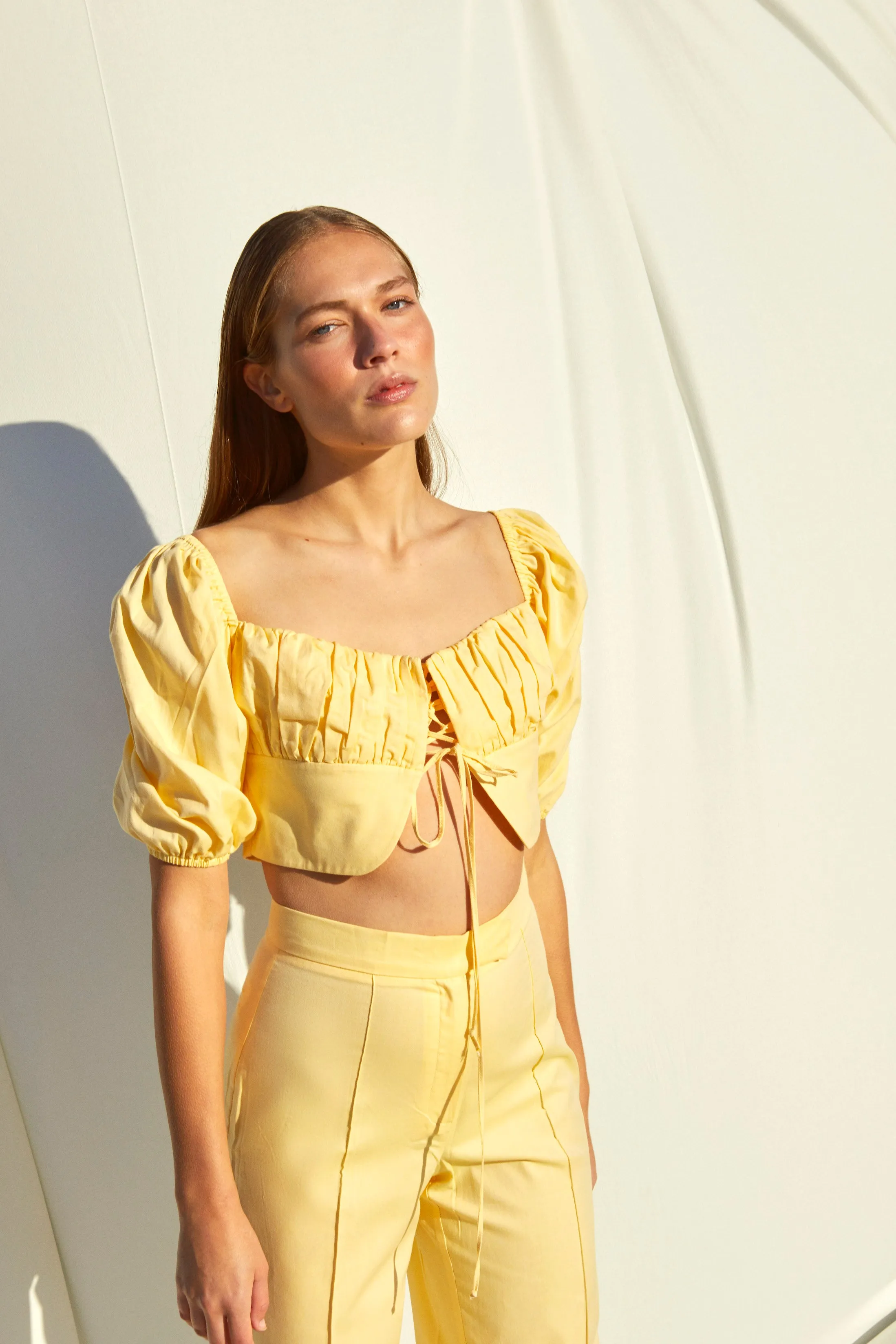 Grace Top in Yellow