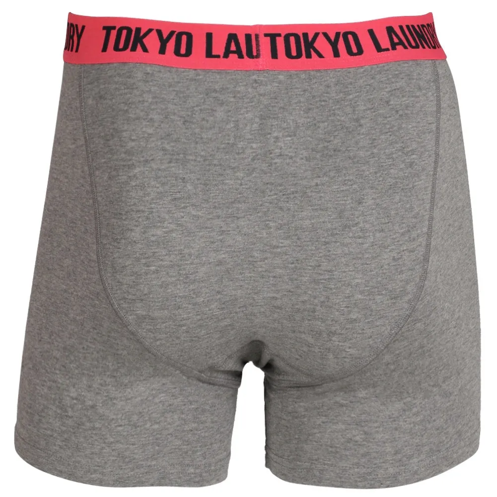 Headlam (2 Pack) Boxer Shorts Set in Swedish Blue / Paradise Pink - Tokyo Laundry