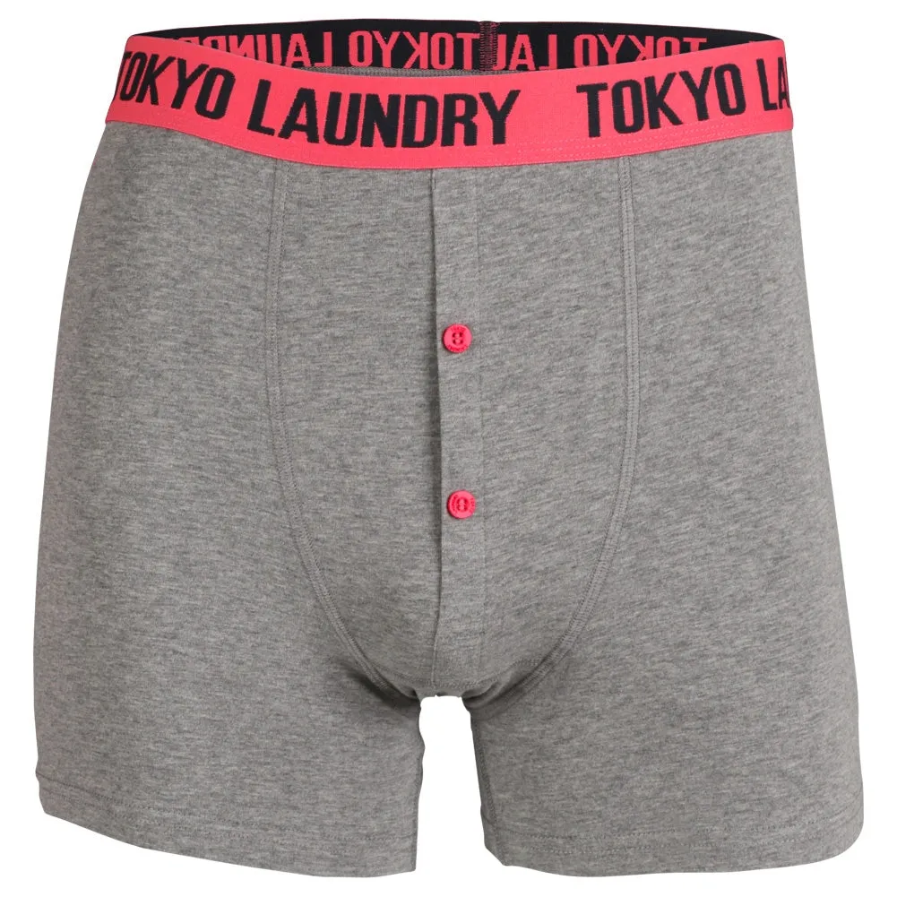 Headlam (2 Pack) Boxer Shorts Set in Swedish Blue / Paradise Pink - Tokyo Laundry