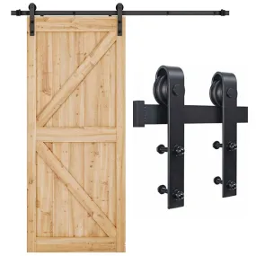 Heavy-Duty 2m Carbon Steel Sliding Barn Door Hardware Track - EKKIO