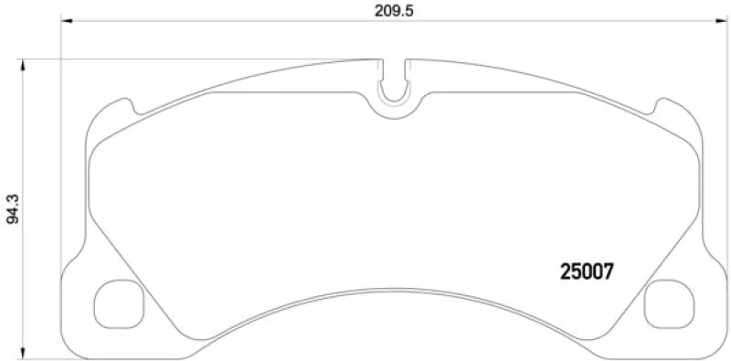 Hella 2012  Porsche Cayenne 958 Front Brake Pad Set