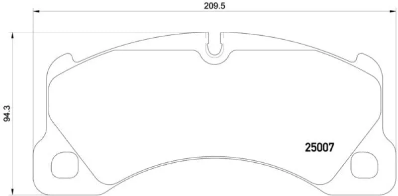 Hella 2012  Porsche Cayenne 958 Front Brake Pad Set