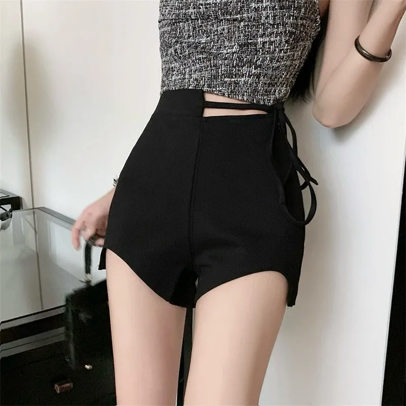 Hot Girl High Waist Strap Casual Shorts Women