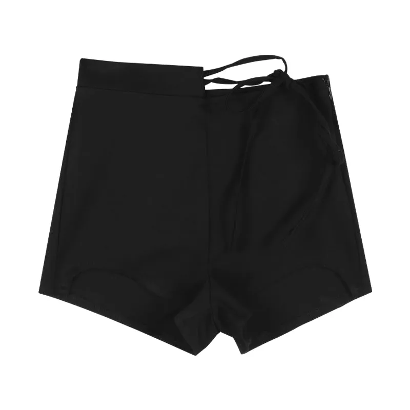 Hot Girl High Waist Strap Casual Shorts Women