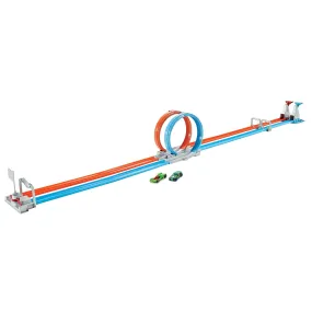 Hot Wheels Double Loop Dash Drag Racing Playset