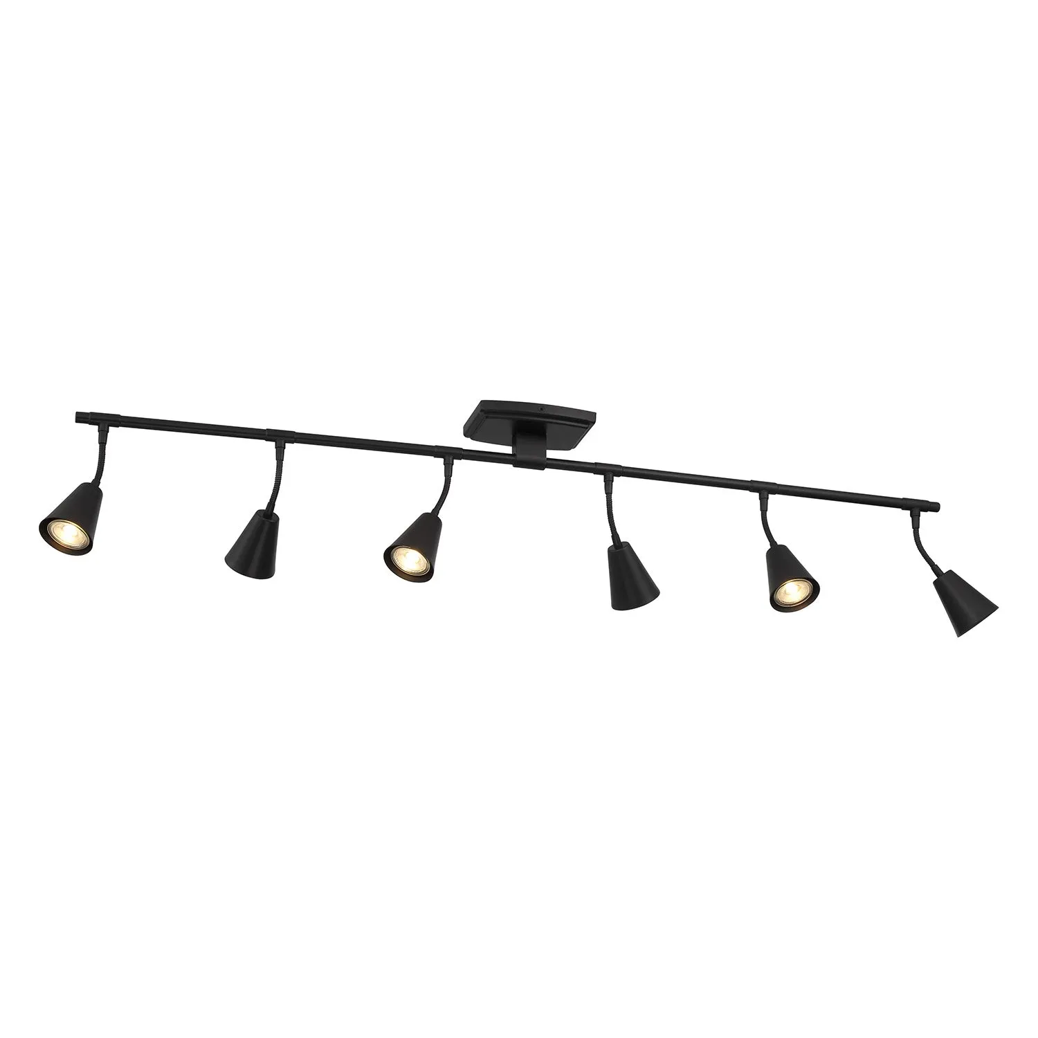 Hudson 44" 6-Light LED Fixed Track Light, Matte Black