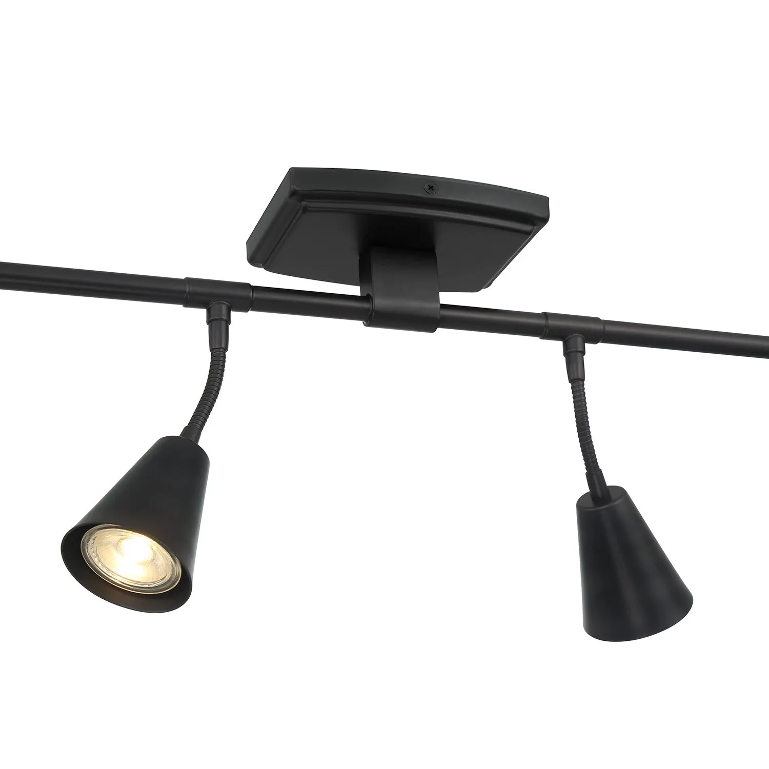 Hudson 44" 6-Light LED Fixed Track Light, Matte Black