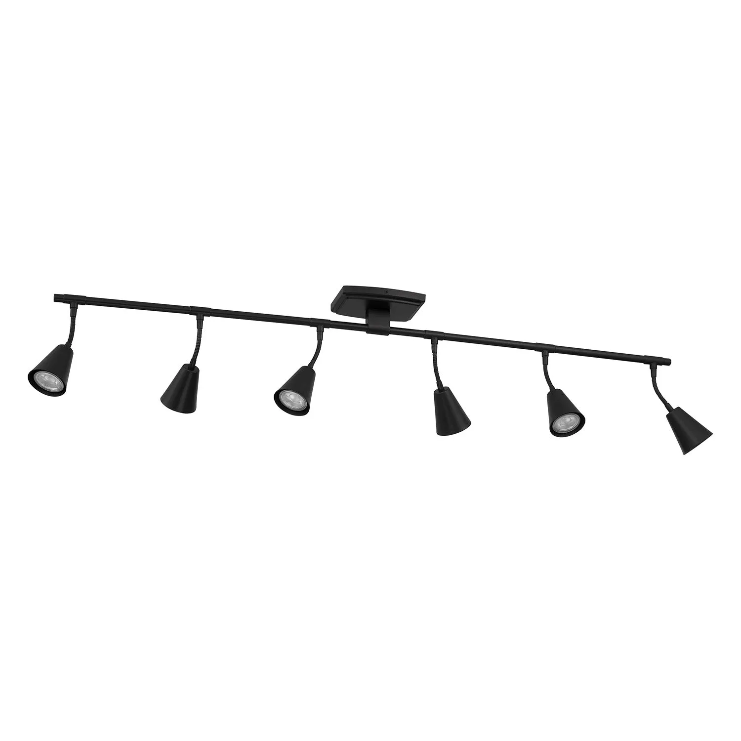 Hudson 44" 6-Light LED Fixed Track Light, Matte Black